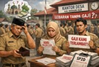 Ratusan perangkat desa dan kepala desa di Kabupaten Indragiri Hilir (Inhil) terancam belum menerima gaji menjelang Hari Raya Idul Fitri