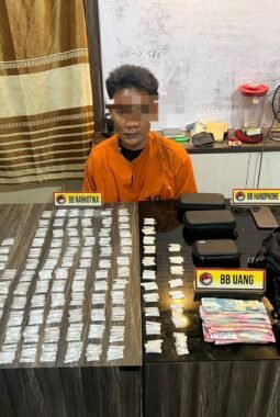 Satresnarkoba Polres Inhil Ungkap Peredaran Sabu 220,51 Gram di Mandah, Seorang Pria Diamankan