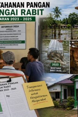 ‎Program Ketahanan Pangan Desa Sungai Rabit Tahun Anggaran 2023–2025 Jadi Sorotan Warga